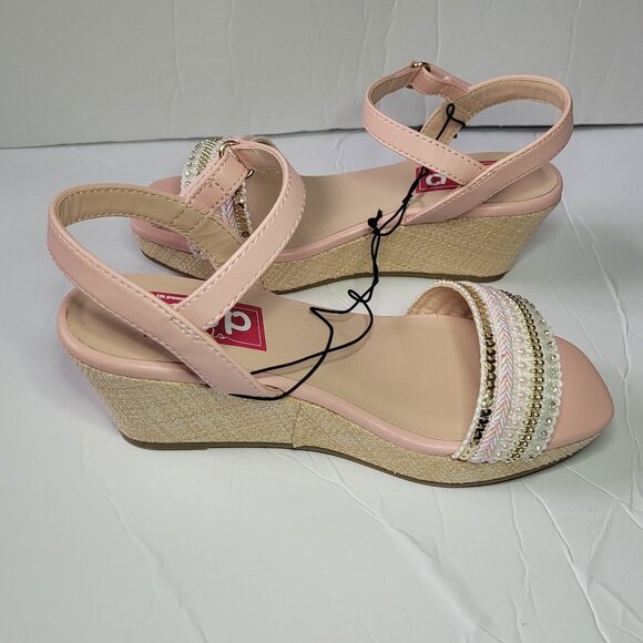 Pop Little Girls Europa Wedge Sandals NWT Size Little Girls 2 - Picture 4 of 7